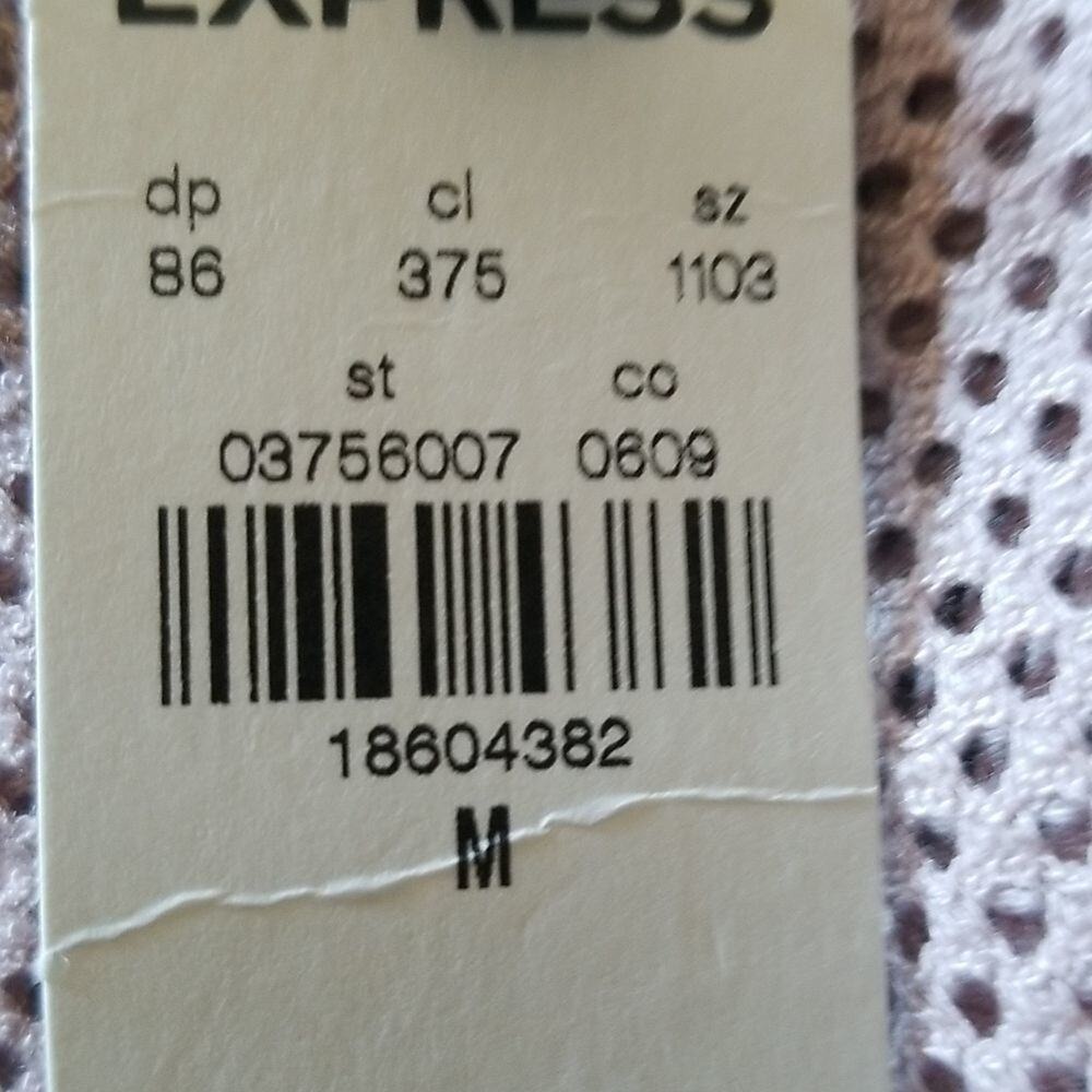 Express One Eleven Pink Mesh Yoke Tank Top Sleeveless Relaxed Fit Mauve Medium - Picture 6 of 6